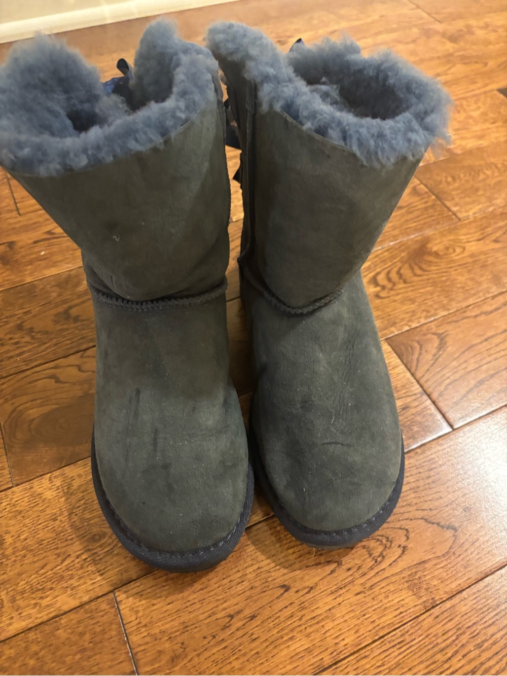 UGG Women's Short Shearling Lined Boots in Slate Gray